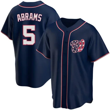 CJ Abrams Men's Washington Nationals Replica Alternate Team Jersey - Navy