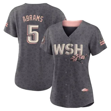 CJ Abrams Women's Washington Nationals Authentic 2022 City Connect Jersey - Gray