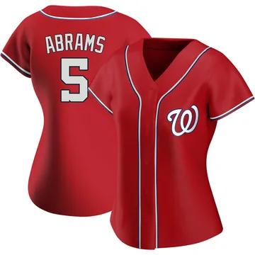 CJ Abrams Women's Washington Nationals Authentic Alternate Jersey - Red