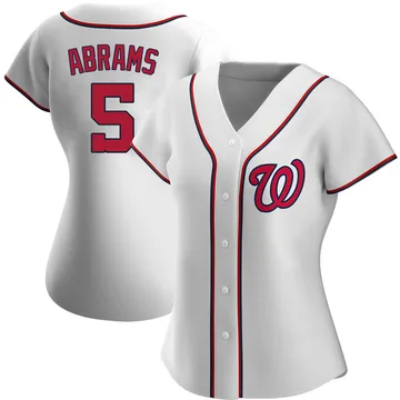 CJ Abrams Women's Washington Nationals Authentic Home Jersey - White