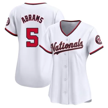 CJ Abrams Women's Washington Nationals Limited Home Jersey - White