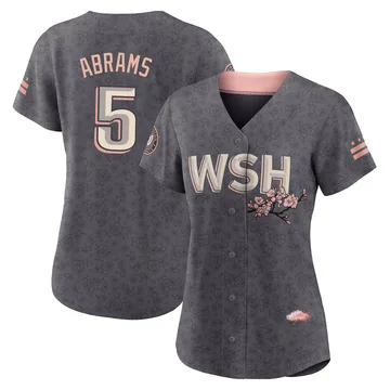 CJ Abrams Women's Washington Nationals Replica 2022 City Connect Jersey - Gray