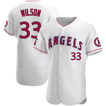 C.J. Wilson Men's Los Angeles Angels Authentic Jersey - White