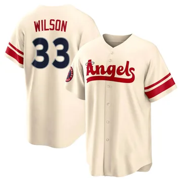 C.J. Wilson Youth Los Angeles Angels Replica 2022 City Connect Jersey - Cream