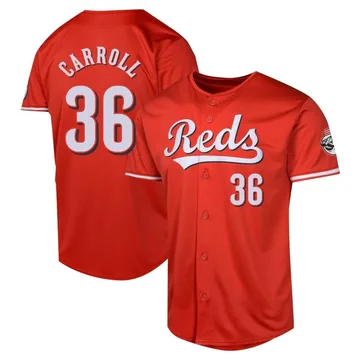 Clay Carroll Youth Cincinnati Reds Limited Alternate Jersey - Red