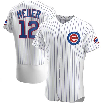 Codi Heuer Men's Chicago Cubs Authentic Home Jersey - White