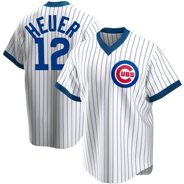 Codi Heuer Men's Chicago Cubs Replica Home Cooperstown Collection Jersey - White