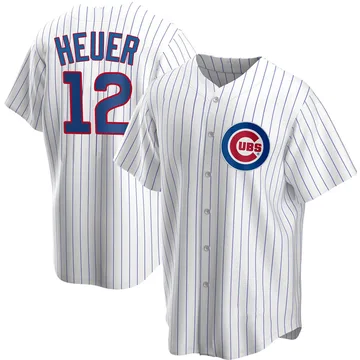 Codi Heuer Men's Chicago Cubs Replica Home Jersey - White