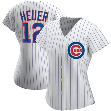 Codi Heuer Women's Chicago Cubs Authentic Home Jersey - White