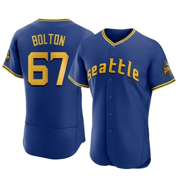 Cody Bolton Men's Seattle Mariners Authentic 2023 City Connect Jersey - Royal