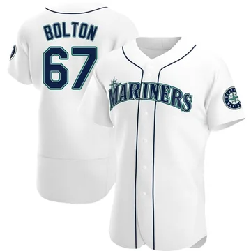 Cody Bolton Men's Seattle Mariners Authentic Home Jersey - White