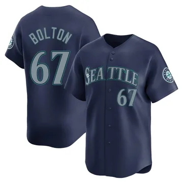 Cody Bolton Men's Seattle Mariners Limited Road Jersey - Navy