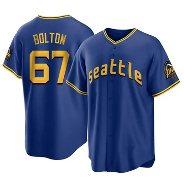 Cody Bolton Men's Seattle Mariners Replica 2023 City Connect Jersey - Royal