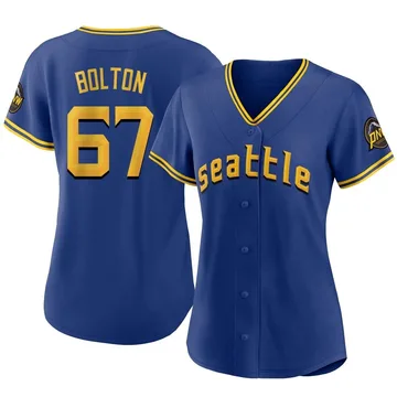 Cody Bolton Women's Seattle Mariners Authentic 2023 City Connect Jersey - Royal