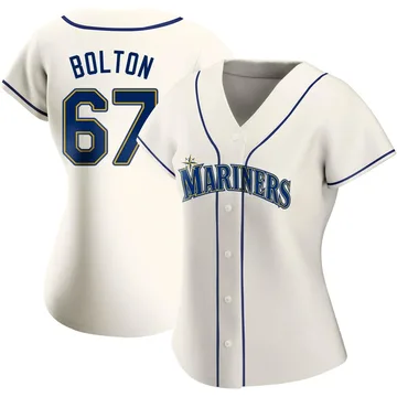 Cody Bolton Women's Seattle Mariners Authentic Alternate Jersey - Cream