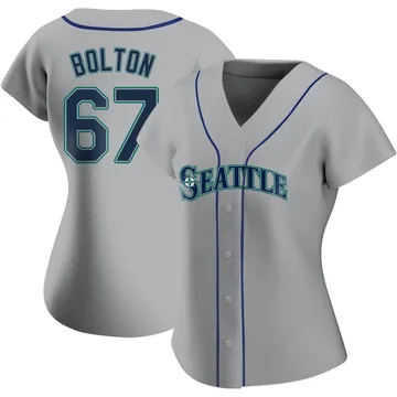 Cody Bolton Women's Seattle Mariners Authentic Road Jersey - Gray