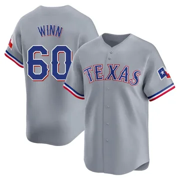 Cole Winn Men's Texas Rangers Limited Away Jersey - Gray