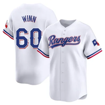 Cole Winn Men's Texas Rangers Limited Home Jersey - White