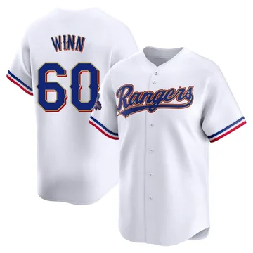 Cole Winn Men's Texas Rangers Limited White 2024 Collection Jersey - Gold