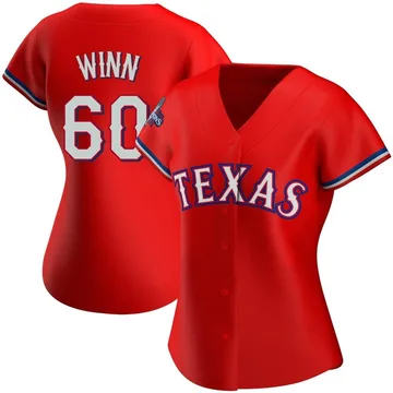 Cole Winn Women's Texas Rangers Authentic Alternate 2023 World Series Champions Jersey - Red