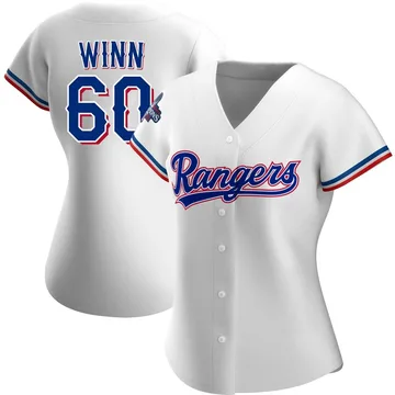 Cole Winn Women's Texas Rangers Authentic Home 2023 World Series Champions Jersey - White