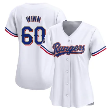 Cole Winn Women's Texas Rangers Limited White 2024 Collection Jersey - Gold