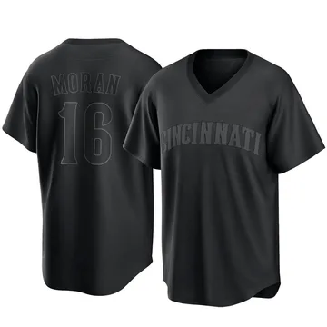 Colin Moran Men's Cincinnati Reds Replica Pitch Fashion Jersey - Black