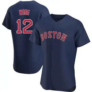 Connor Wong Men's Boston Red Sox Authentic Alternate Jersey - Navy