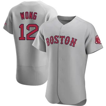 Connor Wong Men's Boston Red Sox Authentic Road Jersey - Gray