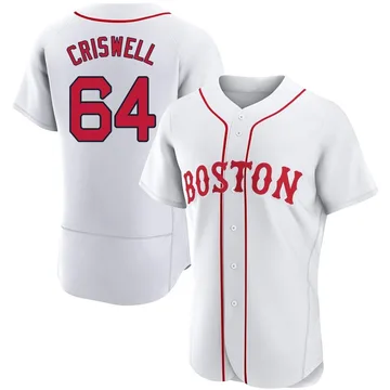 Cooper Criswell Men's Boston Red Sox Authentic 2021 Patriots' Day Jersey - White