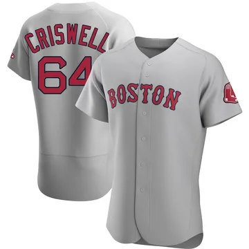 Cooper Criswell Men's Boston Red Sox Authentic Road Jersey - Gray