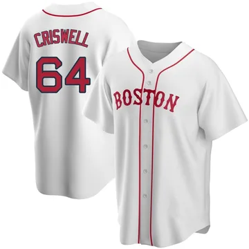 Cooper Criswell Men's Boston Red Sox Replica Alternate Jersey - White