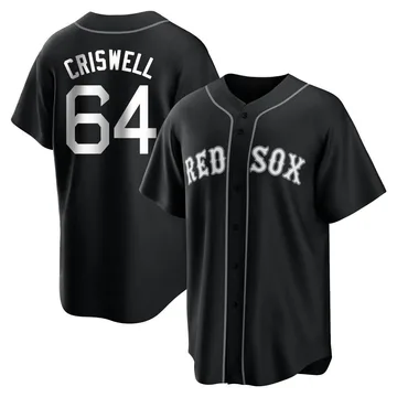 Cooper Criswell Men's Boston Red Sox Replica Jersey - Black/White