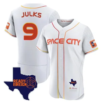 Corey Julks Men's Houston Astros Authentic 2023 Space City Ready 2 Reign Flex Base Jersey - White