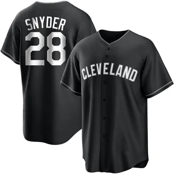 Cory Snyder Men's Cleveland Guardians Replica Jersey - Black/White