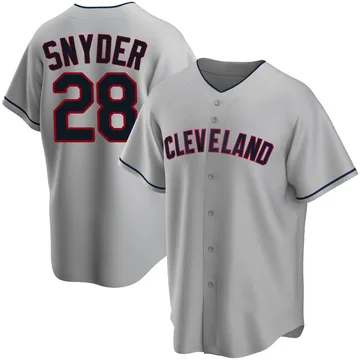 Cory Snyder Men's Cleveland Guardians Replica Road Jersey - Gray