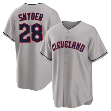 Cory Snyder Men's Cleveland Guardians Replica Road Jersey - Gray