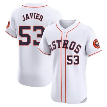 Cristian Javier Men's Houston Astros Elite Home Jersey - White