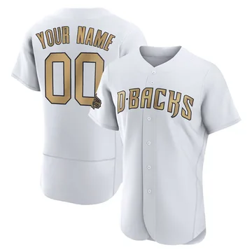 Custom Men's Arizona Diamondbacks Game Authentic 2022 All-Star Jersey - White