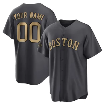 Custom Men's Boston Red Sox Game Replica 2022 All-Star Jersey - Charcoal