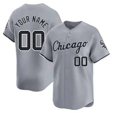 Custom Men's Chicago White Sox Limited Road Jersey - Gray