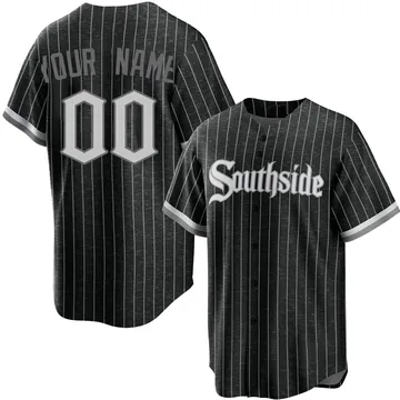 Custom Men's Chicago White Sox Replica 2021 City Connect Jersey - Black