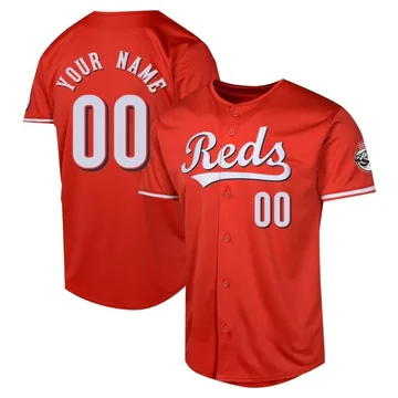 Custom Men's Cincinnati Reds Limited Alternate Jersey - Red