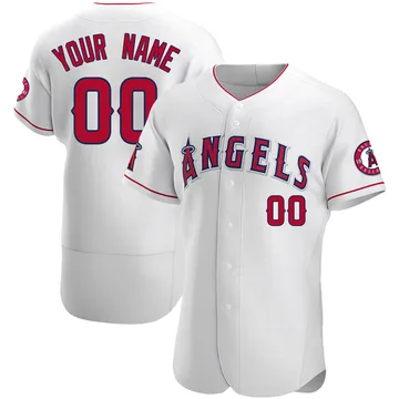 Custom Men's Los Angeles Angels Authentic Jersey - White