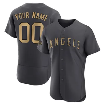 Custom Men's Los Angeles Angels Game Authentic 2022 All-Star Jersey - Charcoal