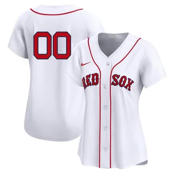 Custom Women's Boston Red Sox Limited 2nd Home Jersey - White