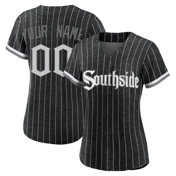 Custom Women's Chicago White Sox Authentic 2021 City Connect Jersey - Black