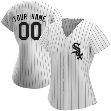 Custom Women's Chicago White Sox Authentic Home Jersey - White