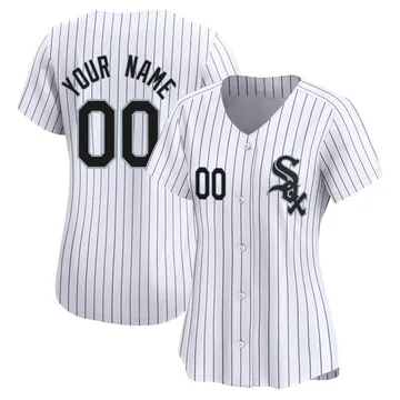 Custom Women's Chicago White Sox Limited Home Jersey - White