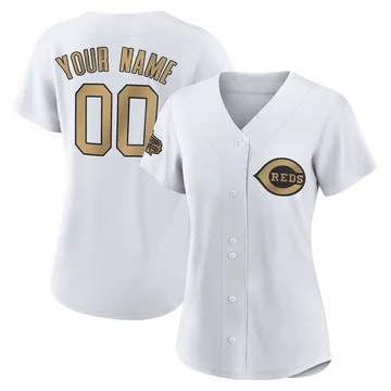 Custom Women's Cincinnati Reds Game Authentic 2022 All-Star Jersey - White